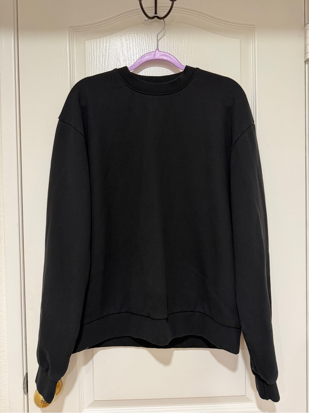 BTSA Behind the Scenes Black Heavyweight 100% Cotton Crewneck Sweatshirt XL